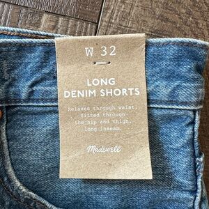 Madewell Long Denim Shorts